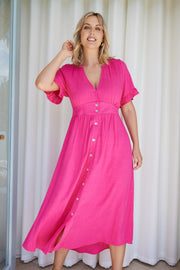 Korbela Dress - Hot Pink