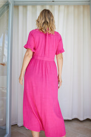 Korbela Dress - Hot Pink