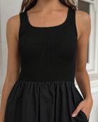 Kyline black dress, detail view