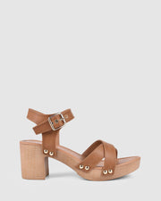 Lulu Heels - Tan Softee