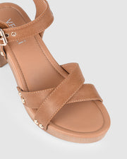 Lulu Heels - Tan Softee