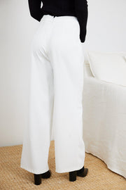 Leeta Pants - White-Pants-Womens Clothing-ESTHER & CO.