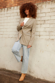 Luciane Blazer - Mustard Print