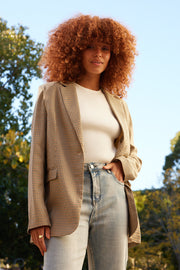 Luciane Blazer - Mustard Print