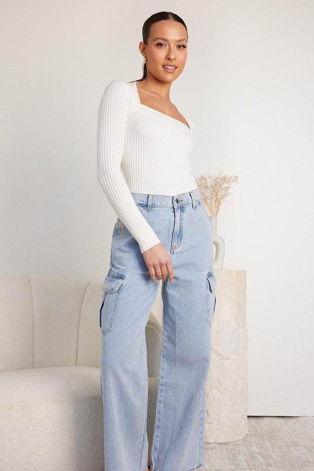 Mandelle Jeans - Light Wash-Jeans-Womens Clothing-ESTHER & CO.