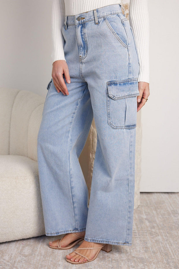 Mandelle Jeans - Light Wash-Jeans-Womens Clothing-ESTHER & CO.