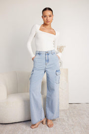 Mandelle Jeans - Light Wash-Jeans-Womens Clothing-ESTHER & CO.