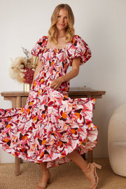 Masey Dress - Pink Print