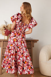 Masey Dress - Pink Print