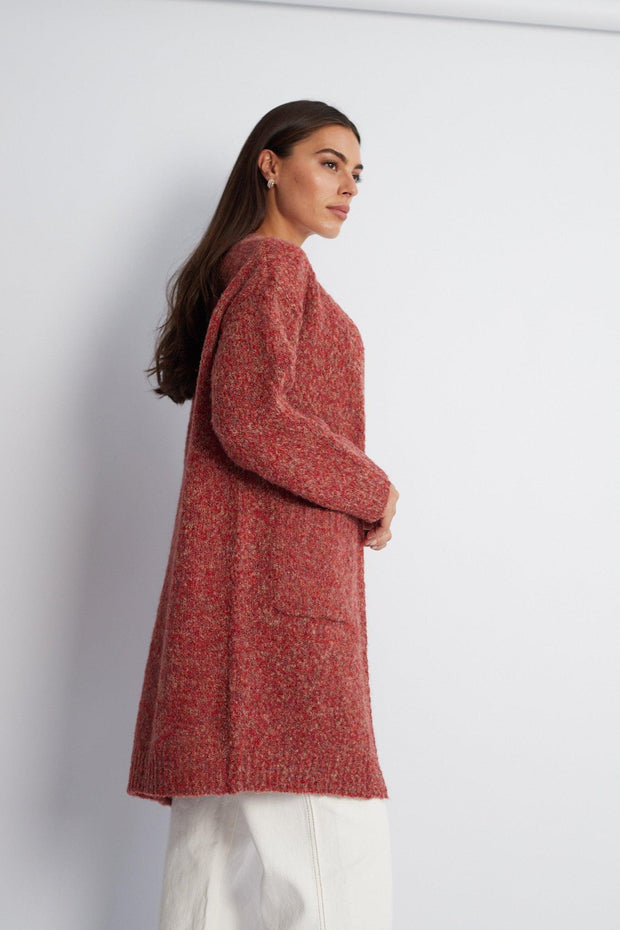 Naoma Cardigan - Rust-Knitwear-Womens Clothing-ESTHER & CO.
