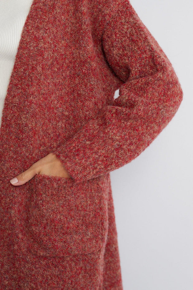 Naoma Cardigan - Rust-Knitwear-Womens Clothing-ESTHER & CO.