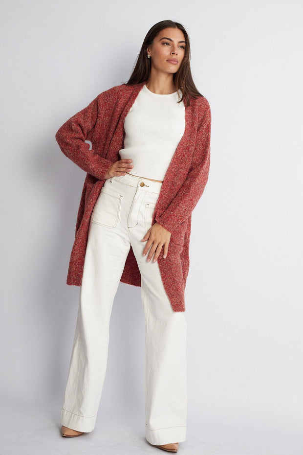 Naoma Cardigan - Rust-Knitwear-Womens Clothing-ESTHER & CO.