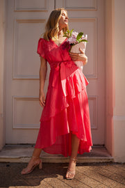 Narine Dress - Raspberry