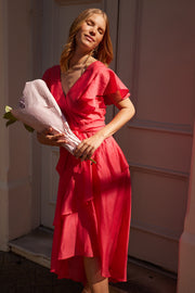 Narine Dress - Raspberry