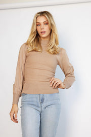 Nevanne Knit Top - Mocha