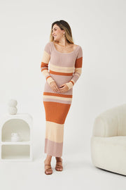 Patrice Knit Dress - Multi Stripe