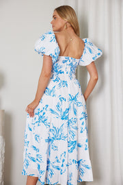 Pricilla Dress - Blue Print