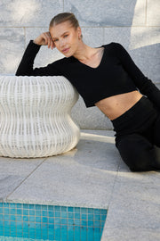 Reanne Knit Top - Black