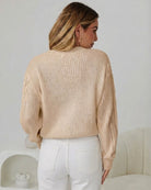 Rheane Knit in Latte womens latte patterned knit jumper styled outfit