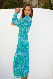 Robyna Dress - Green Floral