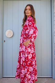 Samarra Dress - Red Floral