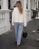Women's cream knit cardigan, the Seah Cardigan in Cream by Esther & Co