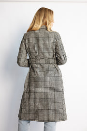 Shanice Coat - Grey Check-Coats-Womens Clothing-ESTHER & CO.