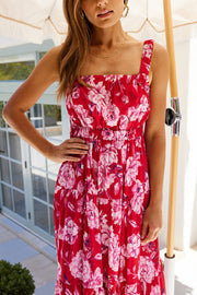 Sharonne Dress - Red Floral