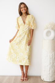 Suzanna Dress - Yellow Floral