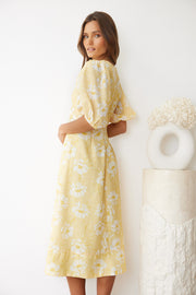 Suzanna Dress - Yellow Floral