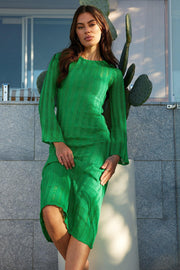 Tenille Dress - Green-Dresses-Womens Clothing-ESTHER & CO.