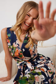 Theresa Dress - Navy Floral