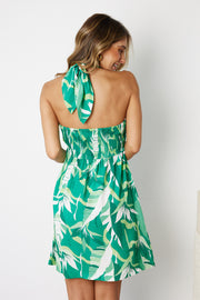 Travias Dress - Tropical Green