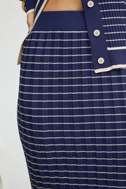 Vespere Skirt - Navy Multi
