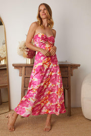 Virena Dress - Pink Print