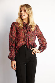 Waylin Blouse - Animal Print