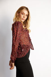 Waylin Blouse - Animal Print