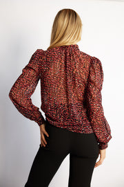 Waylin Blouse - Animal Print