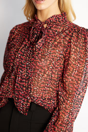 Waylin Blouse - Animal Print