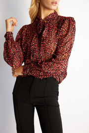 Waylin Blouse - Animal Print