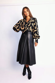 Xelly Shirt - Black Print