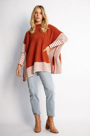Yolana Knit - Rust Stripe