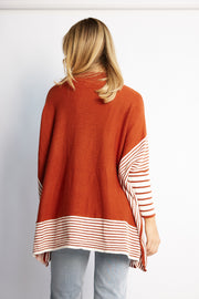Yolana Knit - Rust Stripe