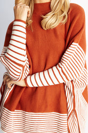 Yolana Knit - Rust Stripe