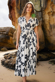 Yorma Dress - Black Floral-Dresses-Womens Clothing-ESTHER & CO.