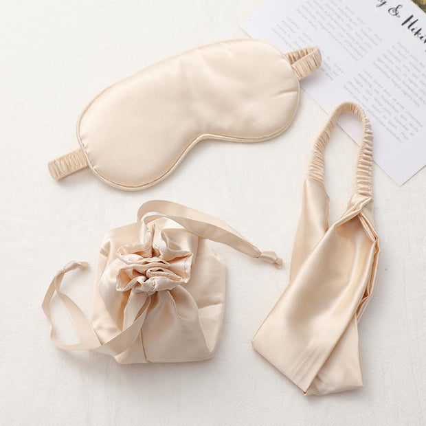 Satin Eye Mask Pack - Champagne-Accessories-Womens Accessory-ESTHER & CO.