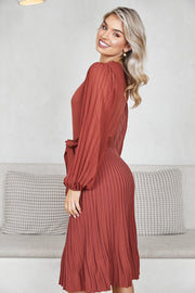 Abby Mae Dress - Rust