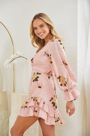 Alayna Dress - Pink Floral-Dresses-Womens Clothing-ESTHER & CO.