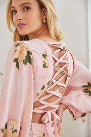 Alayna Dress - Pink Floral-Dresses-Womens Clothing-ESTHER & CO.