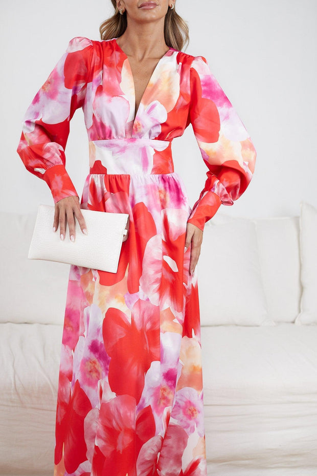 Andrias Dress - Pink Floral-Dresses-Womens Clothing-ESTHER & CO.
